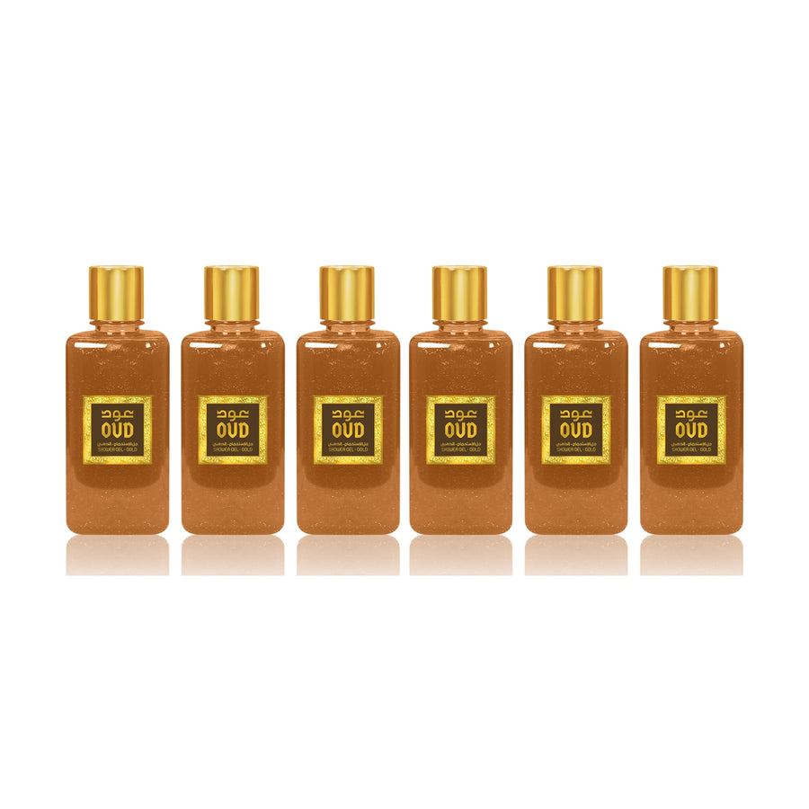 6-Pack Shower Gel Gold Oud 300ml by Oudlux