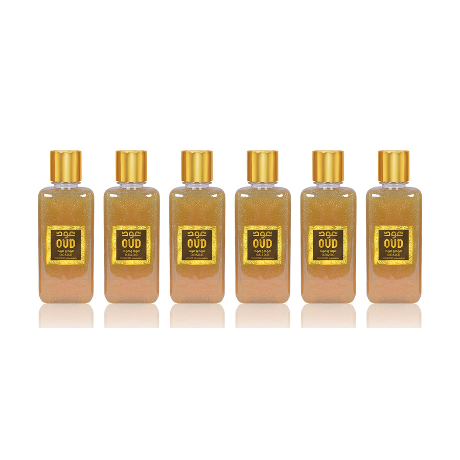 6-Pack Shower Gel Oud & Oud 300ml by Oudlux