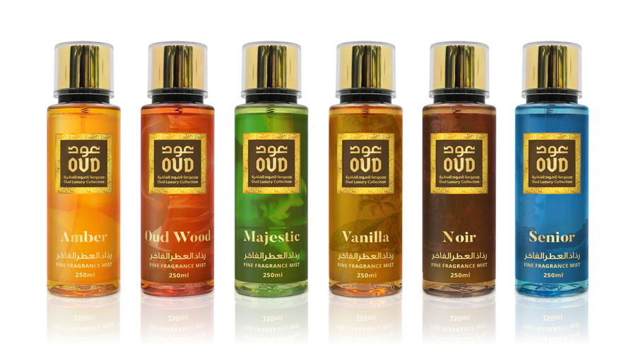 Fine Fragrance Mist Oud 250ml Collection of 6 by Oudlux