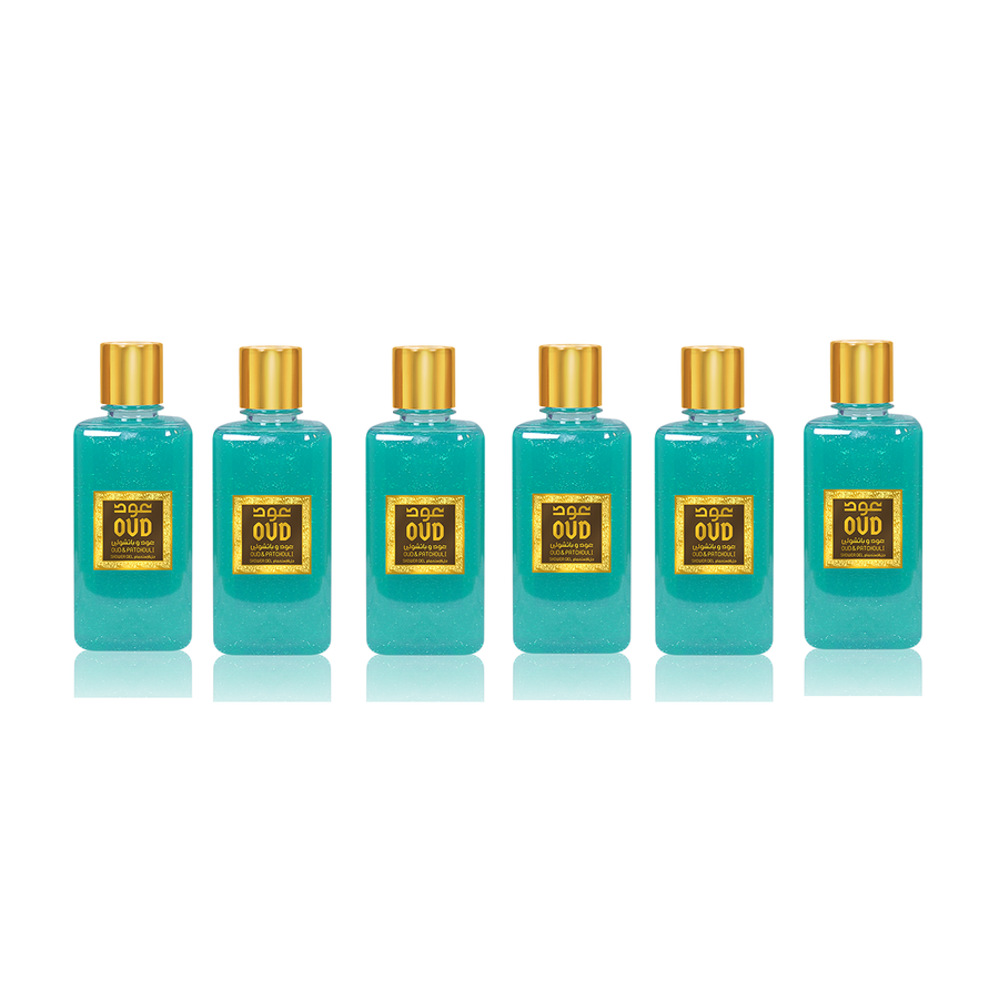 6-Pack Shower Gel Patchouli Oud 300ml by Oudlux