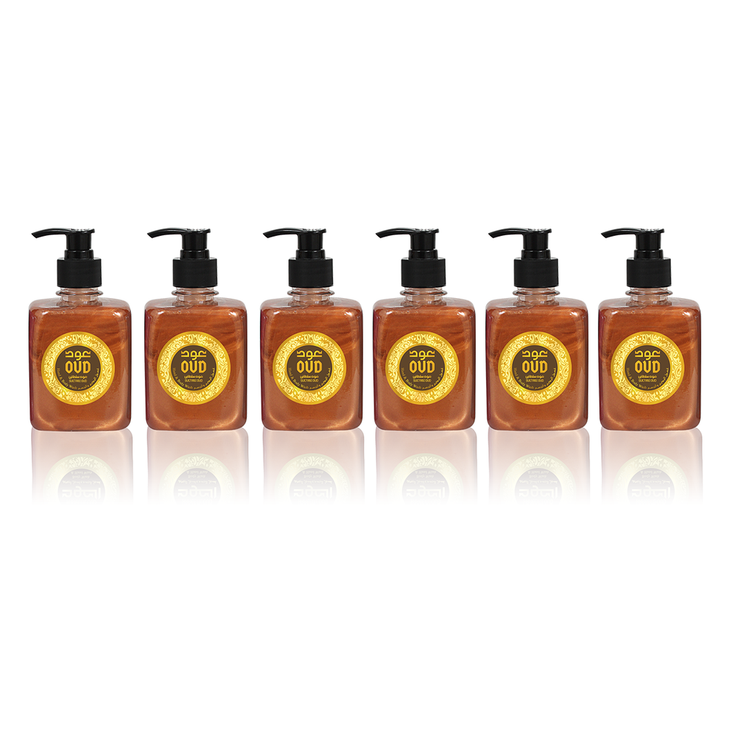 6 Pack - Oud Hand & Body Wash Sultani 300ml by Oudlux