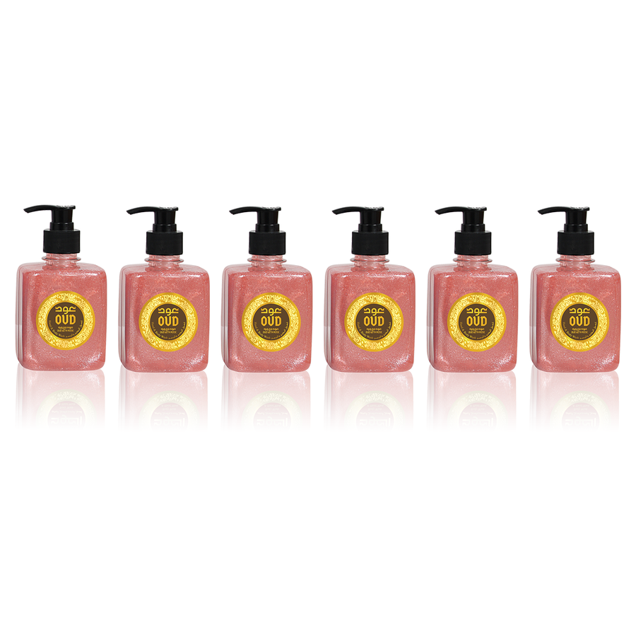 6 Pack - Hand & Body Wash Rose Oud 300ml by Oudlux