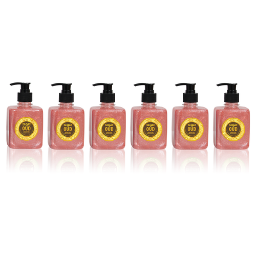 6 Pack - Oud Hand & Body Wash Rose 300ml by Oudlux