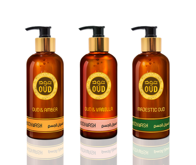 Oud Premium Body Wash Collection of 300ml by Oudlux