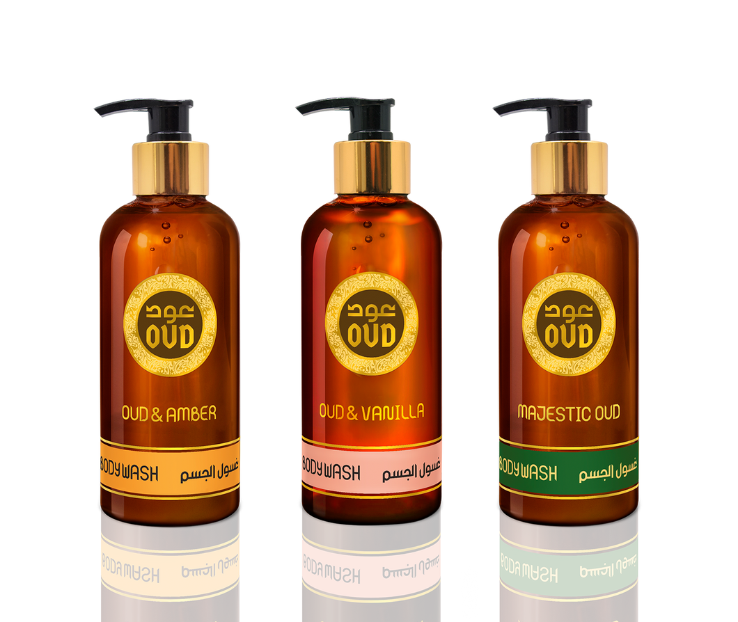 Oud Premium Body Wash Collection of 300ml by Oudlux